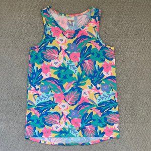 Cat & Jack Kid’s Tropical Floral Tank Top Large 10/12